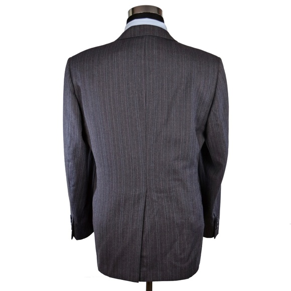 Christian Dior Mens Pinstripe Wool Blazer Grey 42R - Picture 3 of 8